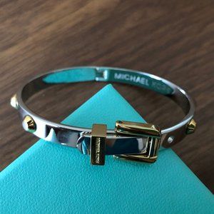 Michael Kors Silver/Gold Buckle Bracelet